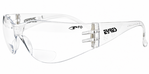 Eyres Reader Clear Bifocal Reader Safety Glasses 312RX-OP-CL
