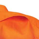 Tru Workwear Ripstop L/S Vented Hi-Vis Lightweight Cotton Shirt With Reflective Tape (Orange) DS1169T1