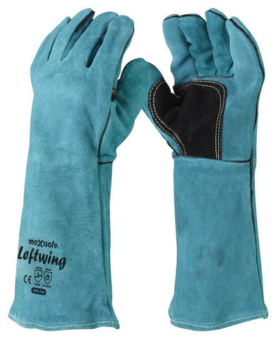 Maxisafe Green 'Leftwing' Welders Gauntlet GWL164