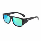 Insalt Eziview Polarised Safety Glasses Matte Black/ Green Lens SW4380BL03103