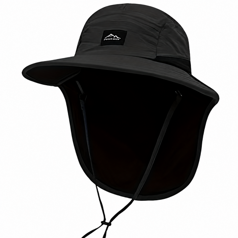 Mount Hood Wide Brim Quick Dry Fishing Sun Hat c/w Sun Flap