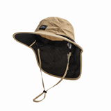 Mount Hood Wide Brim Quick Dry Fishing Sun Hat c/w Sun Flap