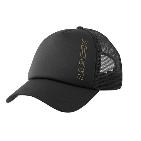Mack Curved Brim Foam Trucker Cap (Black) MKBAF2401BB