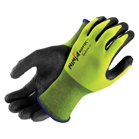 Ninja Rufftec Endure Gloves (Hi Vis Yellow) NIENDUREG-FY