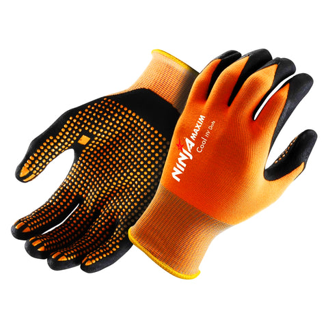 Ninja Maxim Cool Glove Hi Vis Orange NIMAXCLDO