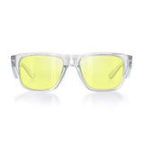SAFESTYLE GLASSES FUSION CLEAR FRAME YELLOW LENS EYEWEAR FCY100