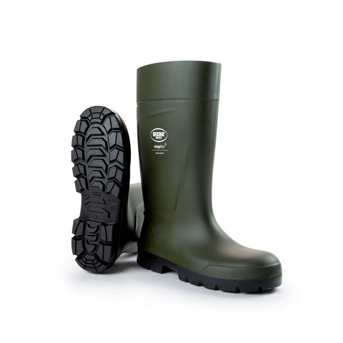 Bekina Steplite EasyGrip, Steel Toe Cap (S4) Gumboot (Green) XAN1P-9180A