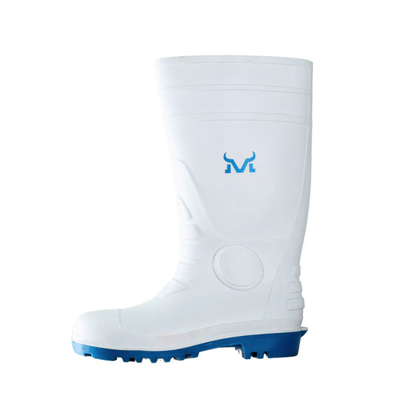 Munka Safety Waterproof Gumboot (White) MFM2418 – Visual Workwear