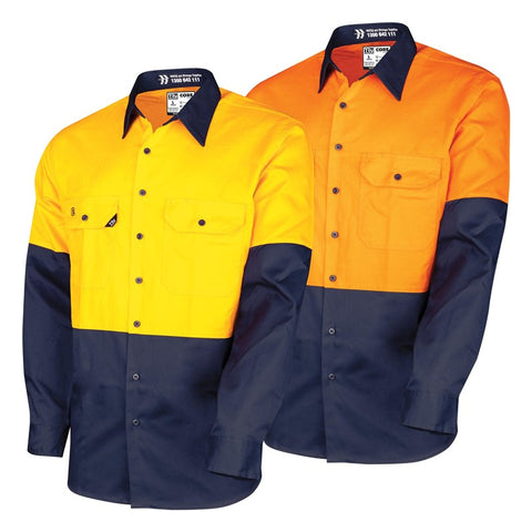 Tru Workwear Lightweight Core Vented Hi-Vis Drill Shirt CS2000