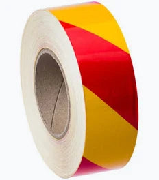 Class 2 Reflective Tape 50mm x 45.7mtr Yellow/Red RT3YR