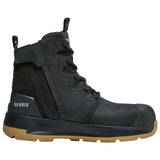Uvex 3 X-Flow Zip Sided Safety Boots (Black)