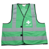 First Aid Printed Vest c/w Reflective Tape (Green) V006GRDFA