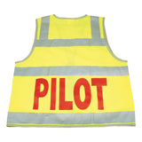 Hi Vis Day/Night Reflective Pilot Vest (Hi Vis Yellow)  V347YDZP