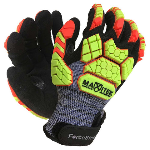Maxitek Forceshield X7 18 Gauge Polykor Nitrile Impact Gloves 120-3700X7