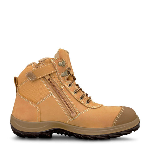 Oliver 34 Series Black or Wheat Zip Sided Safety Boot