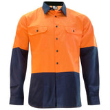 KM Workwear Hi Vis 2 Tone Lightweight Vented Shirt 2331N