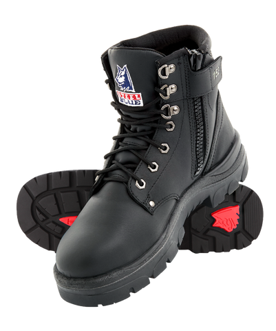 Steel blue argyle zip 2025 non safety