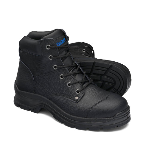 Blundstone Unisex Lace Up Safety Boot (Black Ramber) 313