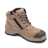 Blundstone Unisex Zip Up Series Safety Boot (Stone Nubuck) 325