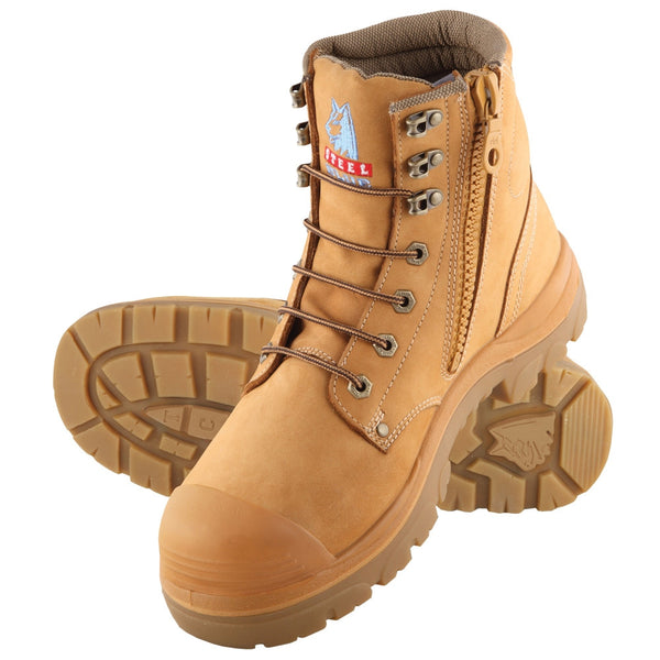 Steel Blue Argyle S/Zip Safety Boot with Bump Cap 332152 – Visual Workwear