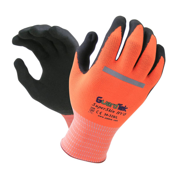 GuardTek Hi-Vis SuperSkin Gloves 34-326 – Visual Workwear