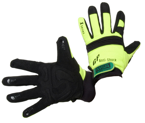 MSA Mechanics Anti-Shock Gloves Hi Vis Gloves 765447