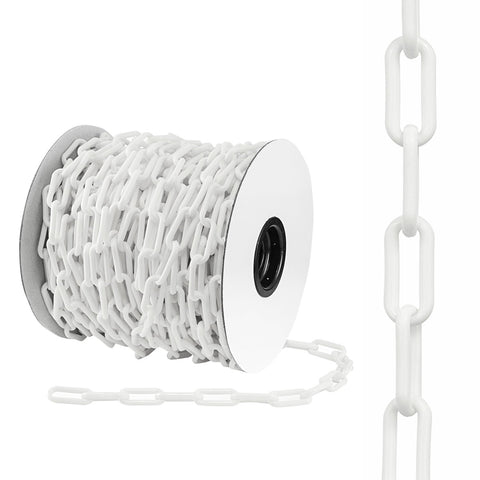 Plastic Safety Chain (White) All Sizes