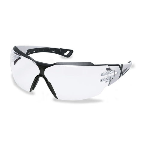 Uvex Pheos CX2 Spectacles White/Grey Frame (Clear Lens) 9198-202
