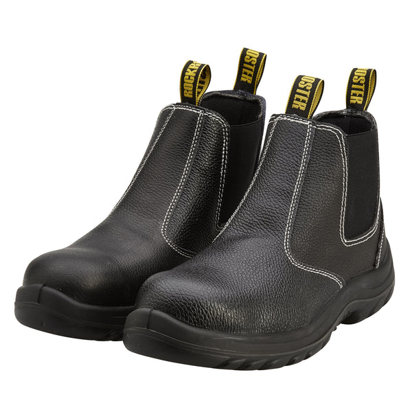 Rockrooster AX700 Elastic Sided Safety Boot Black – Visual Workwear