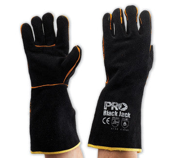 Pro Choice Black Jack Black & Gold Welding Gloves BGW16
