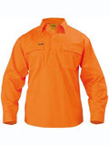 Bisley Closed Front Cotton Long Sleeve Drill Shirt BSC6433