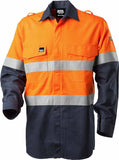 Bool Shirt Parvotex® Inherent Fire Retardant Two Tone L/S c/w Loxy® FR Tape HRC1  BW2500T1