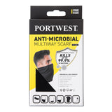 Portwest Anti-Microbial Multiway Scarf (Black) CS25