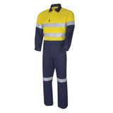 Tru Workwear Hi Vis 2 Tone Lightweight Taped Coverall DC2120T1