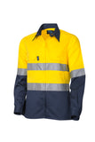 Tru Workwear Ladies Cool Performance L/S Shirt Two Tone Shirt c/w 3M Reflective Tape DSW2166T1