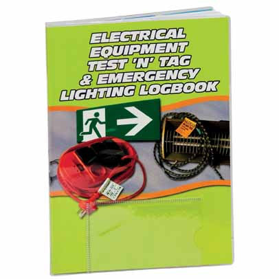Electrical Test 'n' Tag & Emergency Lighting Logbook LB108