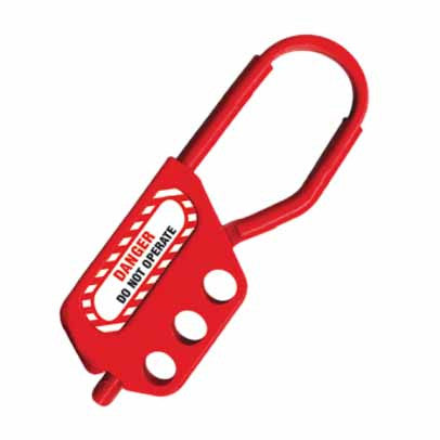 Flexible Lockout Electric Hasp - 3 Holes, 6mm Shackle Thickness, 45mm Clearance UL423