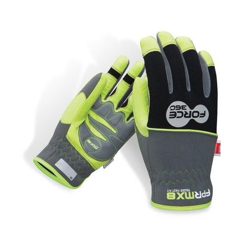 Force360 Tradie Fast Fit Rigger Mechanics Gloves GFPRMX8