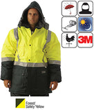 Huski - Freezer Jacket Forest/Safety Yellow 918044