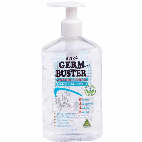 Germ Buster Anti-Bacterial Hand Sanitiser Gel Pump 500ml GB500P