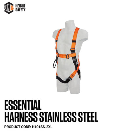 LINQ Essential Harness Stainless Steel (XL-2XL)   H101SS-2XL