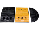 Rubber Speed Hump (Black/Yellow) 1000mm & Ends