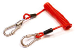 Miller® Coil Style Tool Lanyard c/w Screw Gate Karabiners  MCOILLAN36-48