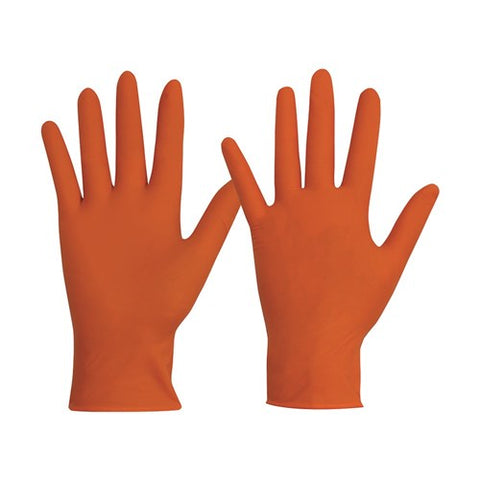Pro Choice Hi Vis Orange Extra Heavy Duty Nitrile Glove MDNOPFHD