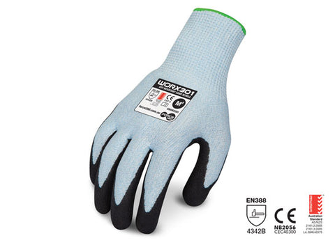 Force360 Cut 3/Level B Resistant Sand Nitrile Glove GWORX301