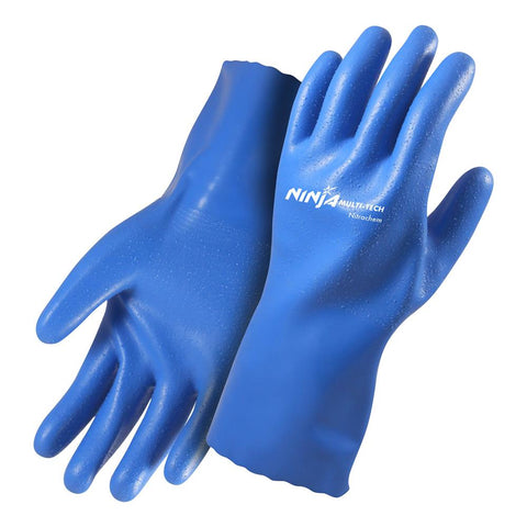 Ninja Multi-Tech NitraChem Glove 30cM Blue NINITRACM