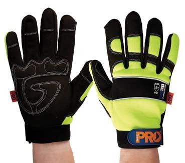 Pro Choice ProFit Full Finger Glove Hi Vis Yellow