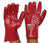 Pro Choice Red PVC Glove Short Single Dipped HCPVC27
