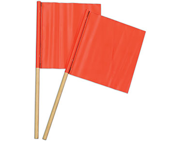 Roadwork Traffic Signal Flags (All Sizes) Orange