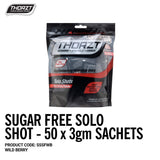 Thorzt Sugar Free Solo Shot 50 x 3gm Sachets (Wild Berry) SSSFWB